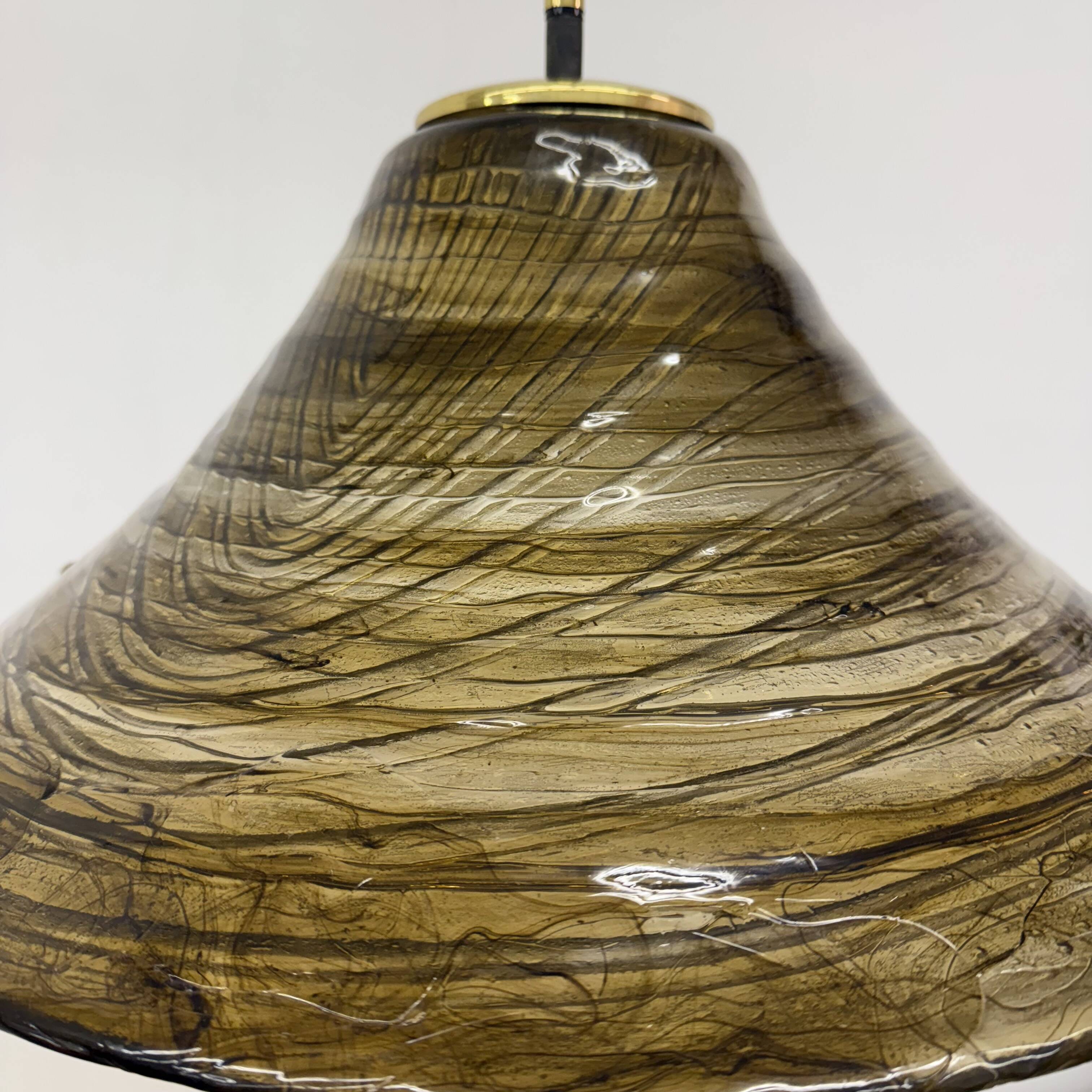 Mid century design lucite hanging Lamp , 1970s