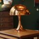 Lampe de table “champignon” Space Âge en métal cuivré, 1960