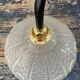 Applique art d’éco en verre ciselé électrifiée à neuf