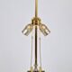 Geometric Brass and Chrome Table Lamp by Willy Daro, France, 1970