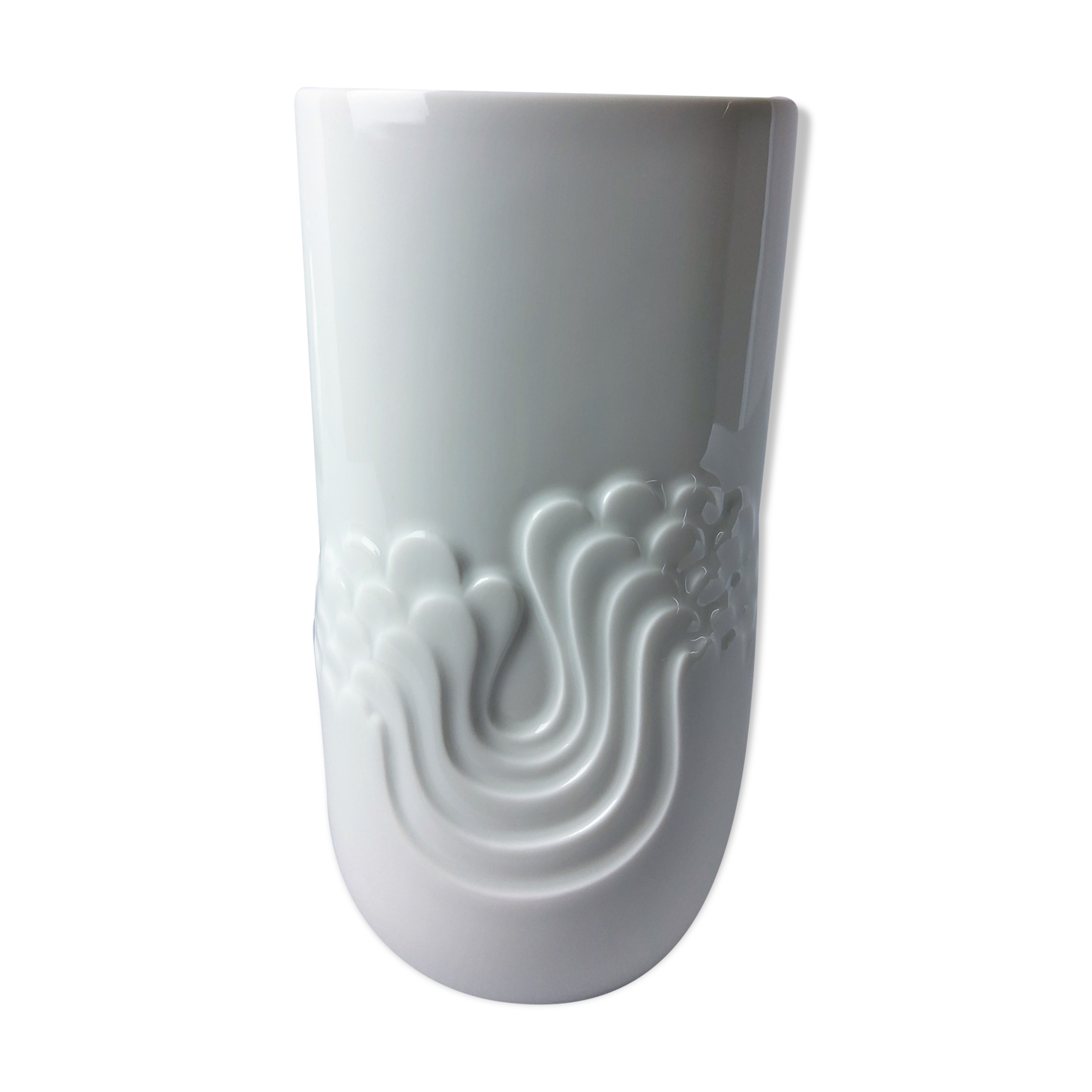 Thomas vintage porcelain white vase 1970
