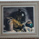 Still life signed Tarayre dated 1953, beautiful carved wood frame 78x90 cm SB