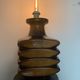 Cari Zalloni yellow brown ceramic lamp foot 1970