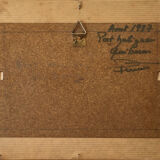 Beautiful Painting Watercolor Port Haliguen Quiberon signed