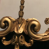 Old bronze mirror signed