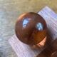 Wooden bookends and spherical glass balls