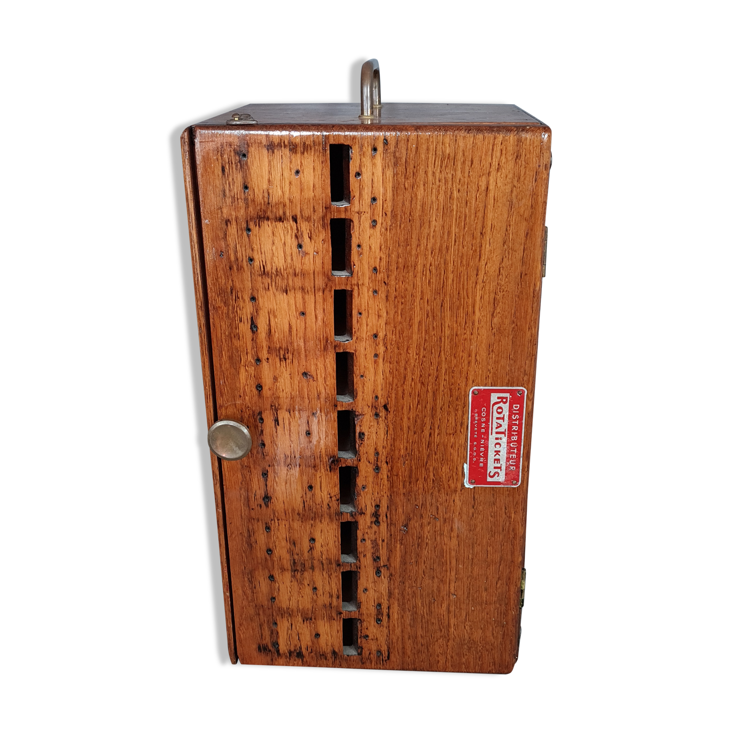 Old box at the ticket machine or other storage Early twentieth century SB