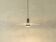 Space Age ceiling lamp by Ikea from the 1980s with two plexiglass plates and canopy made of black injection-moulded plastic.