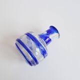 Blue swirl vase