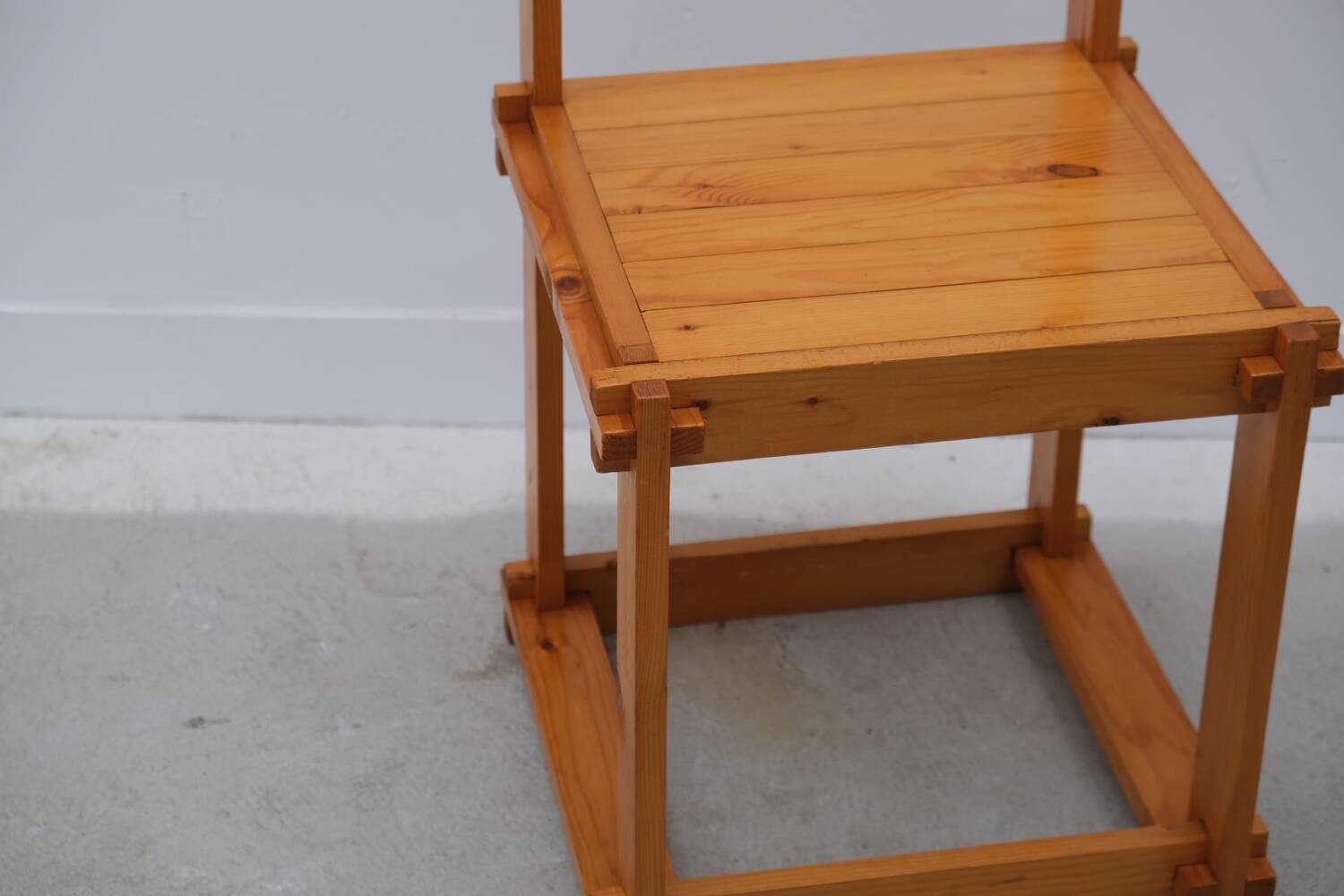 Solid pine chair, 1970