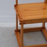 Solid pine chair, 1970