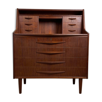 Secrétaire scandinave vintage en teck, années 60