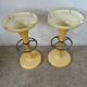 Lot 2 tabourets de bar haut design années 70 design friedrich stückenbreker plastique vintage