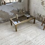 Table basse en laiton années 60