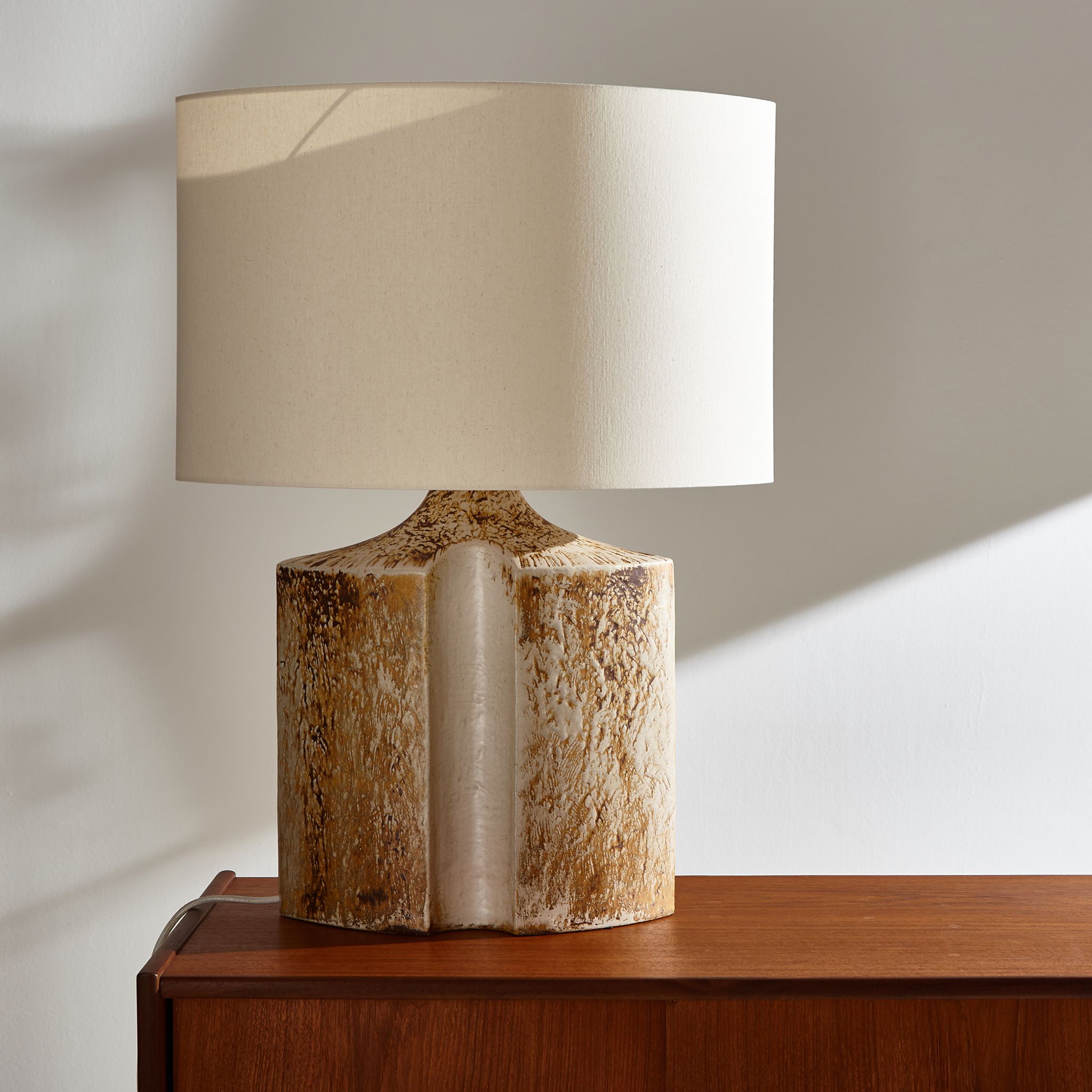 Ceramic table lamp by haico nietzsche for søholm stentøj