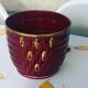Cache pot saint merciful in red dabbling red art deco art deco