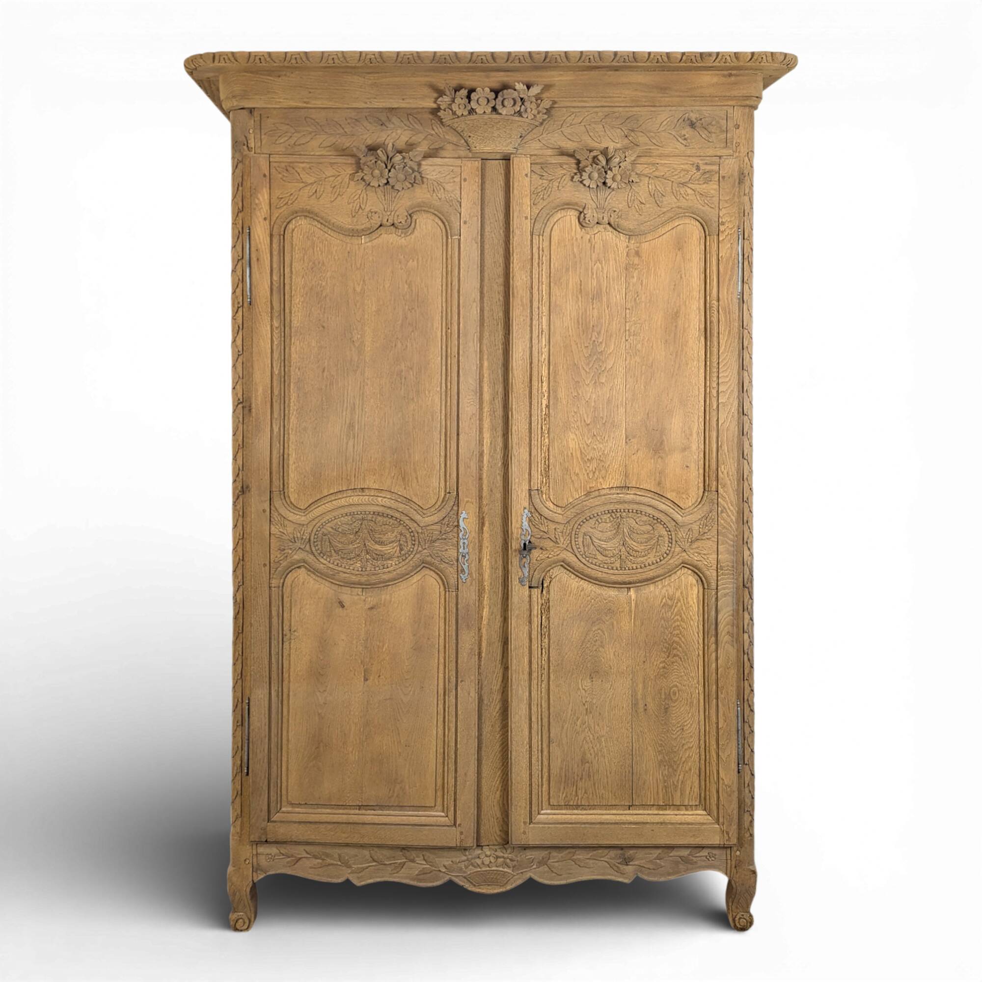 Norman wedding wardrobe in stripped oak