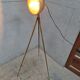 Former Ducellier lighthouse in polished brass on adjustable brass tripod