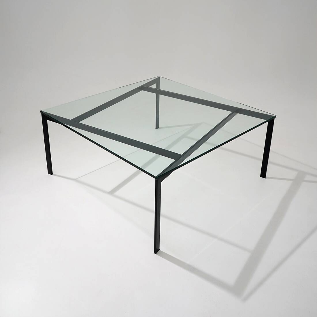 Glass and metal coffee table by Paolo Tilche for Arform, 1960s