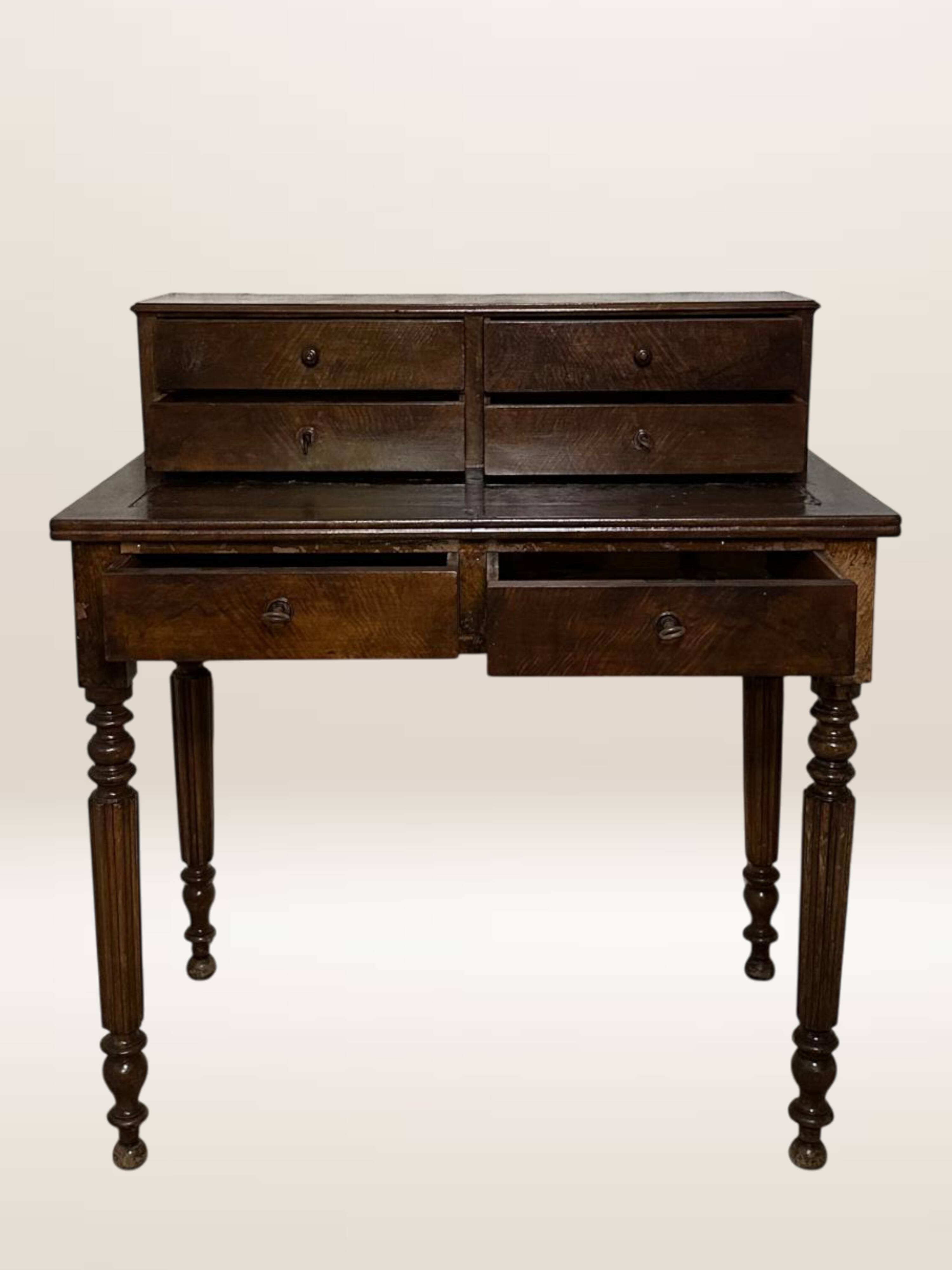 Lady's writing desk, bonheur-du-jour, late 18th century.
