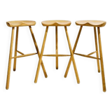3 Bar Stools by Lars Werner, Form & Refine - Denmark 2000s