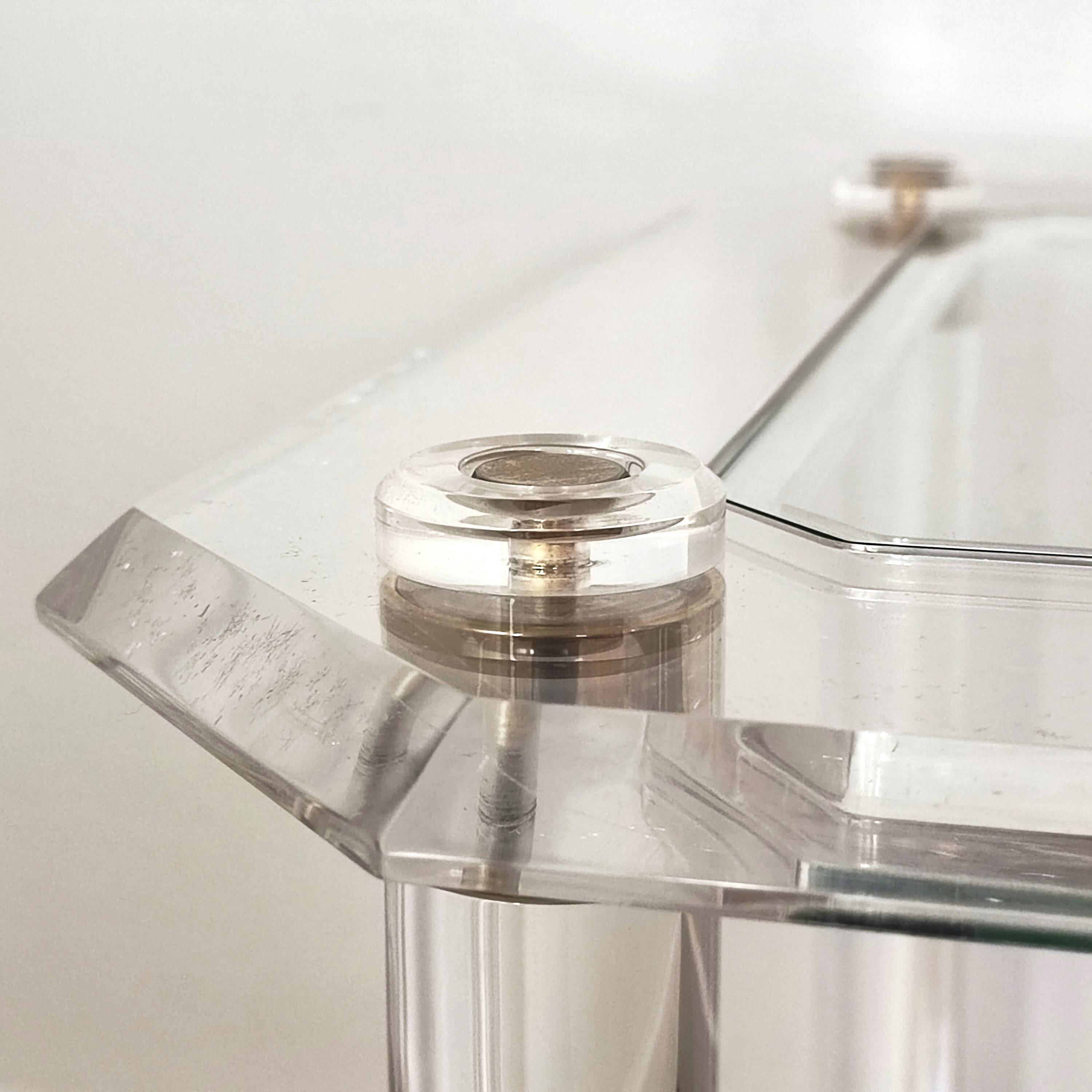 Plexiglass side tables / end tables