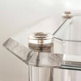 Plexiglass side tables / end tables