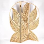 Paravent « feuilles » en rotin 