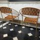 Series of 6 garden armchairs and patio Scoubidou', Italian Vintage Design 1950s