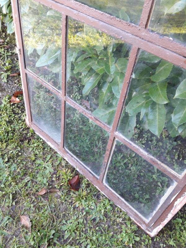 W84xH137.5 industrial curved metal glass frame window