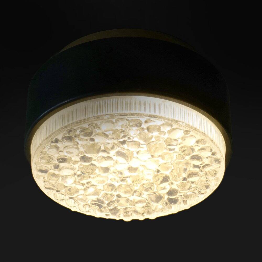Ceiling light with glass diffuser by Stilnovo, 1960s