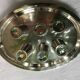 Silver Metal Liquor Service. tray and 6 cups