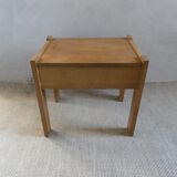 Light wood bedside table from the 60s