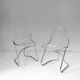 Pair of "Flynn" cantilever dining chairs by Gastone Rinaldi for RIMA, 1970s