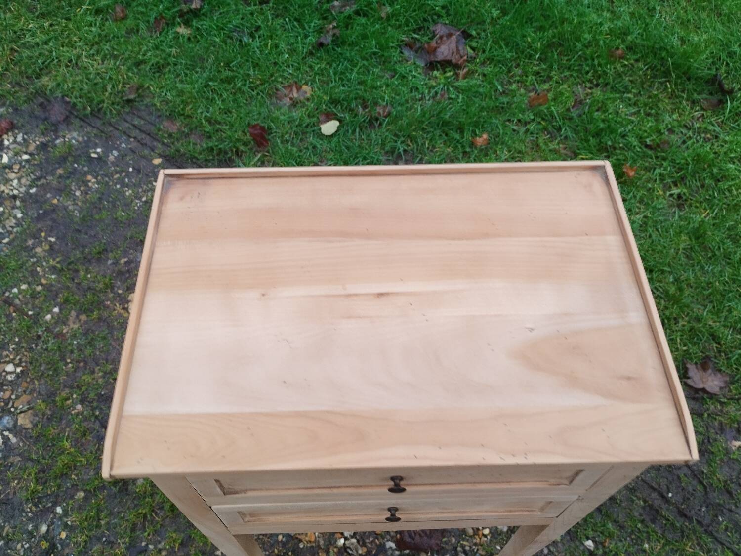 Pair of antique Louis XVI style bedside tables