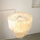 Large Mid-century Italian Glass Cascade Chandelier