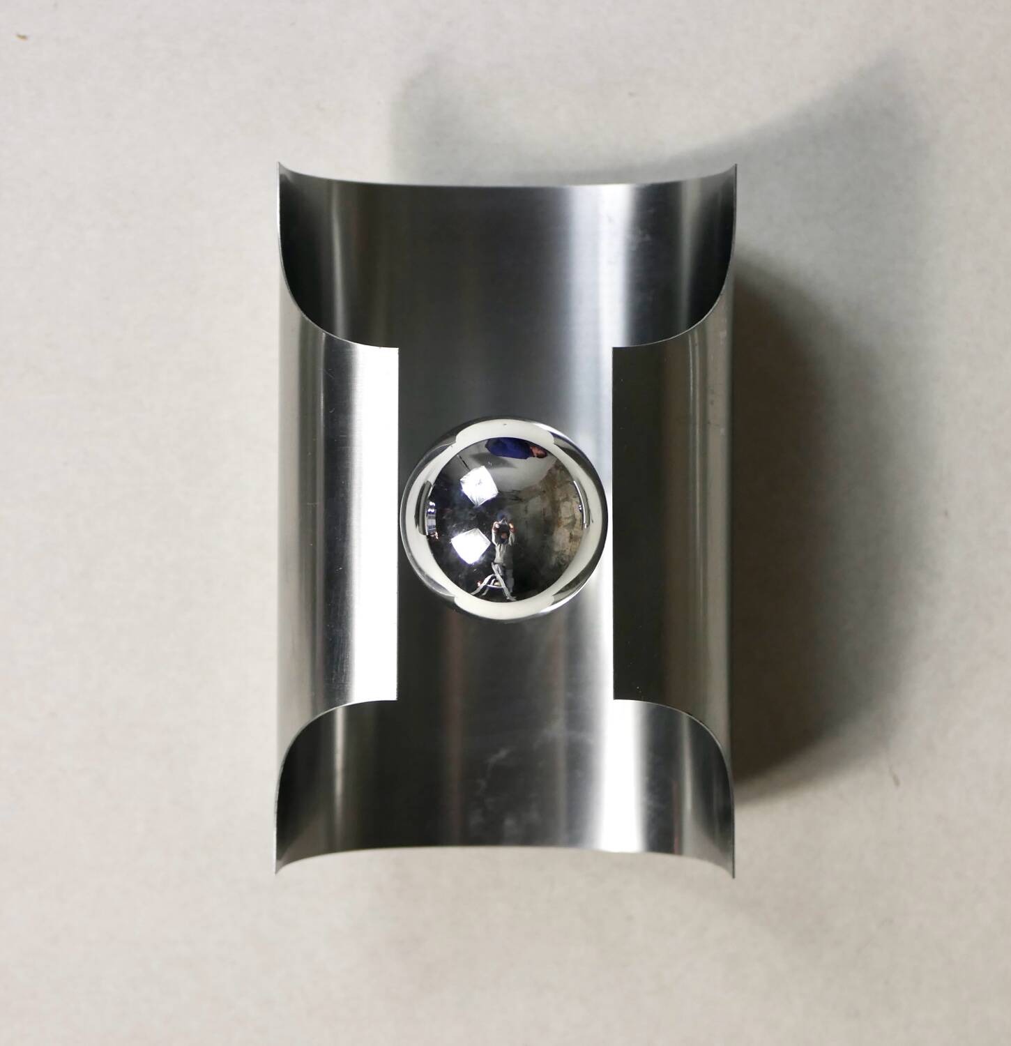 70s chrome wall light