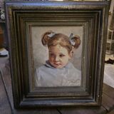 Oil on canvas portrait