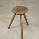 Tabouret en bois ancien