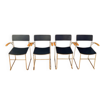 Sultana chairs from Arrben, Italy, 1980s, set of 4