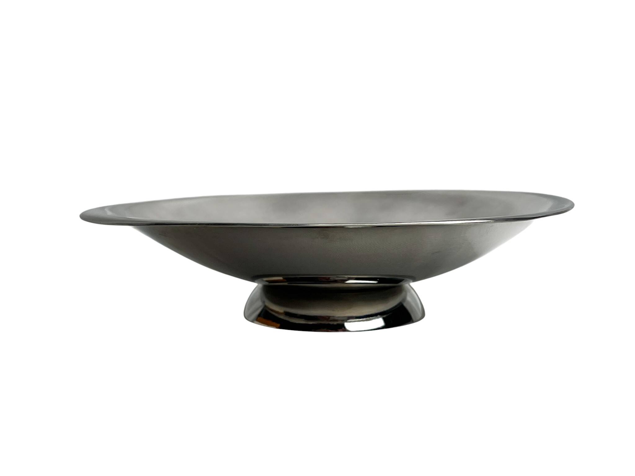Stainless steel dish by Uginium Bouillet Bourdelle circa 1960