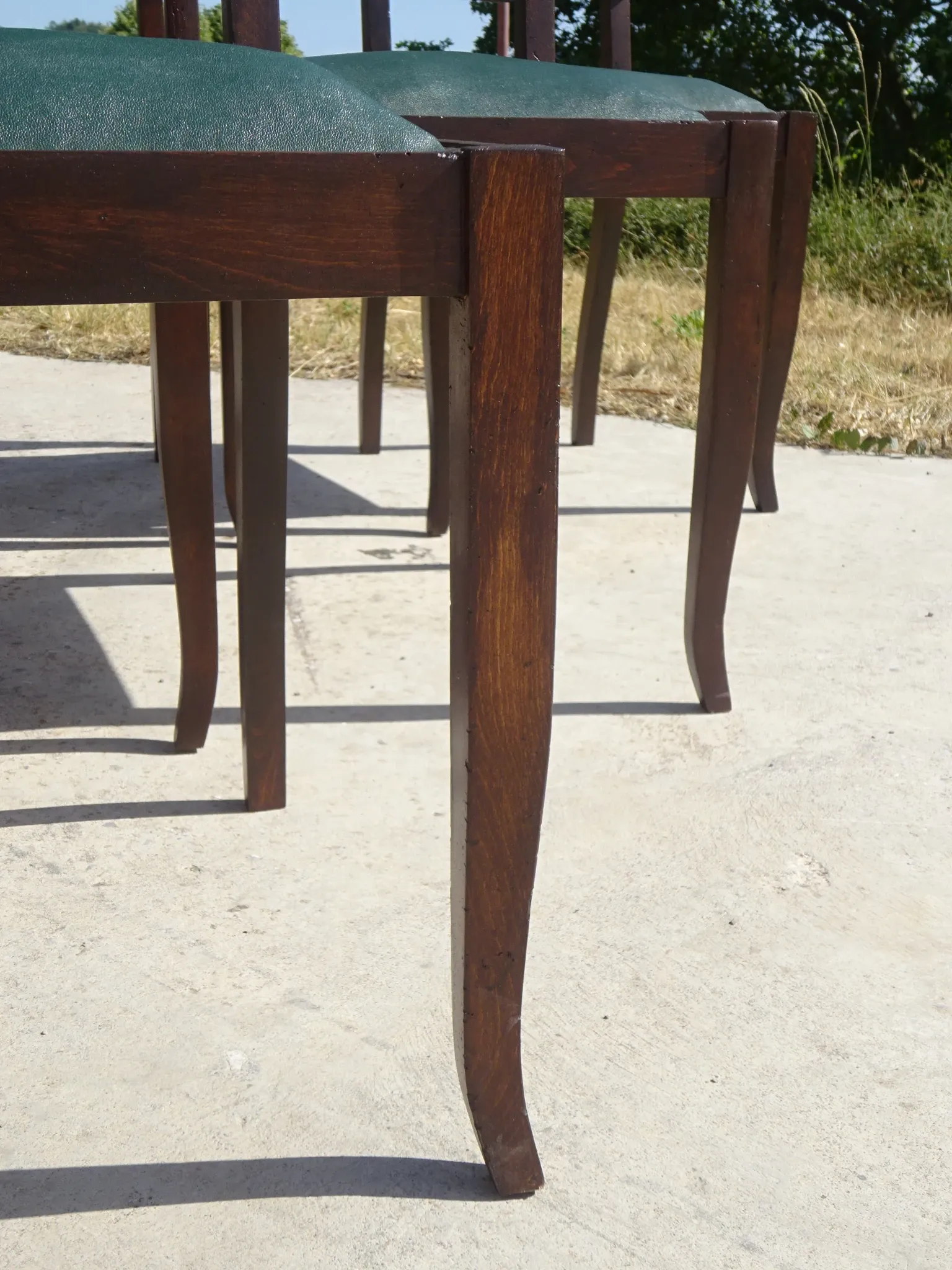 Chaises Art Déco restaurées, lot de 6