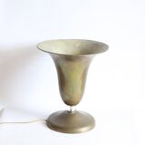 Lampe calice en laiton de style Art déco, années 1930-1940
