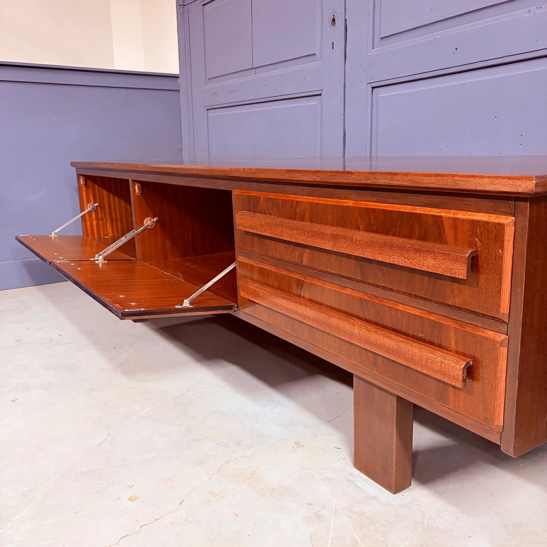 Brutalist sideboard, 1970s