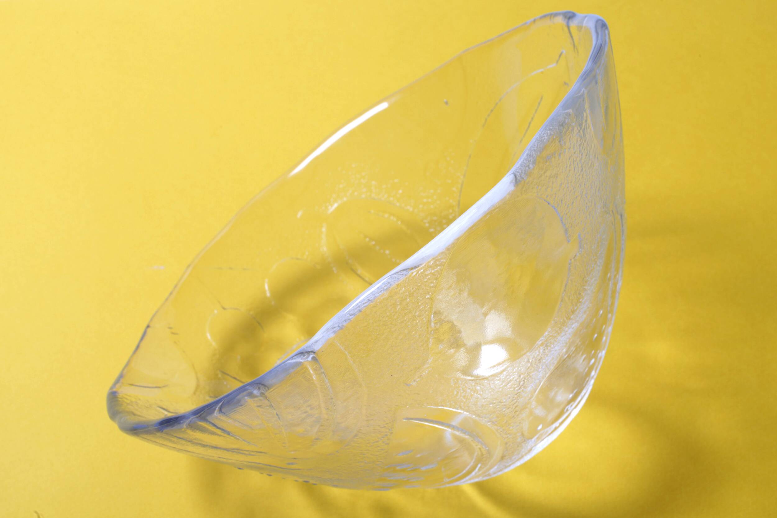 Vintage Kosta Boda Tropic Glass Fruit Bowl, Scandinavian Fruit Design 1989