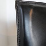 Italian designer leather bench, Enrico Pellizzoni