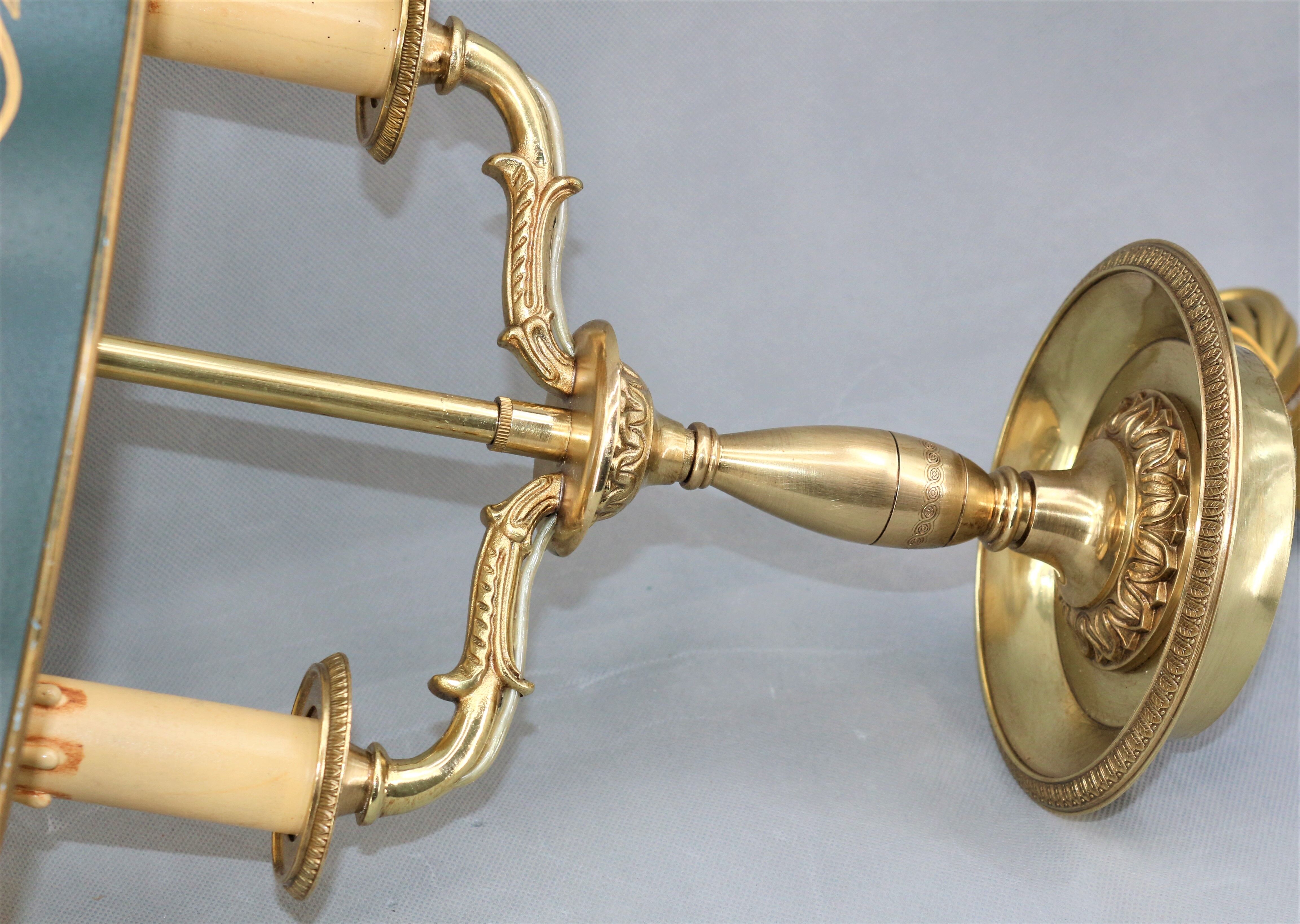 Hot water bottle lamp in solid bronze gilded empire style Lucien Gau
