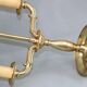 Hot water bottle lamp in solid bronze gilded empire style Lucien Gau