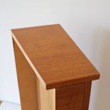 Wall shelf, Scandinavian teak wall bedside table, 1960