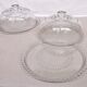 Pair of Cake/Cheese Dishes, Tart Cloche, Glass Pastry